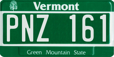 VT license plate PNZ161