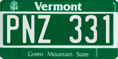 VT license plate PNZ331