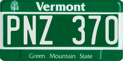VT license plate PNZ370