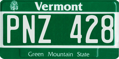 VT license plate PNZ428
