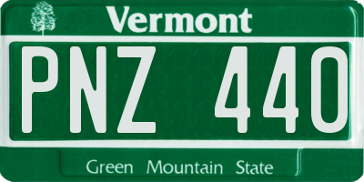 VT license plate PNZ440
