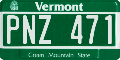 VT license plate PNZ471
