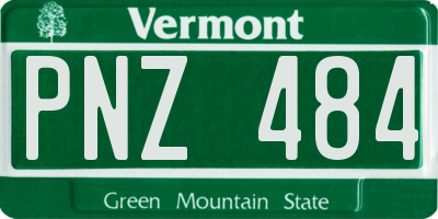 VT license plate PNZ484