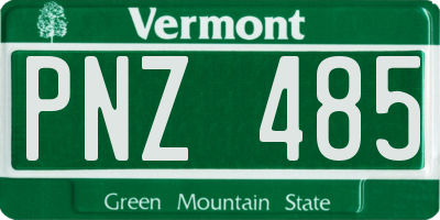 VT license plate PNZ485