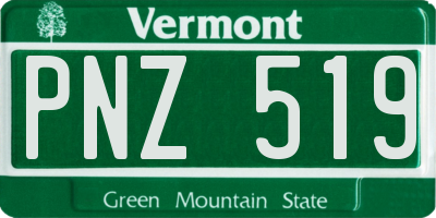 VT license plate PNZ519