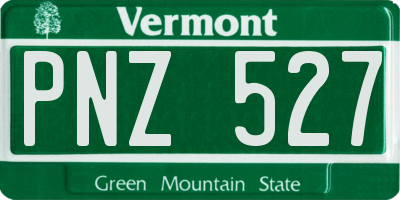 VT license plate PNZ527