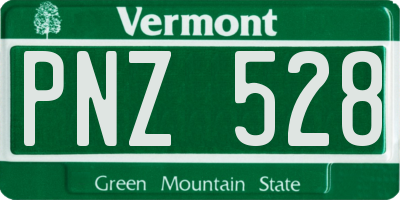 VT license plate PNZ528