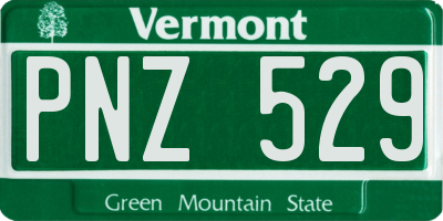 VT license plate PNZ529