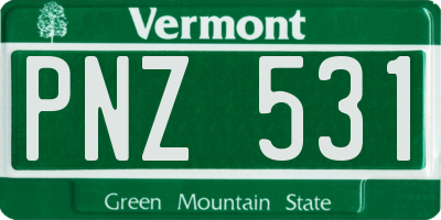 VT license plate PNZ531