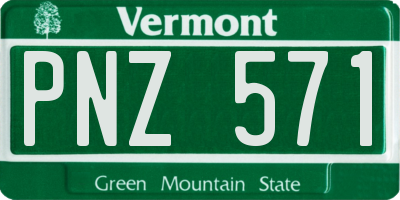 VT license plate PNZ571