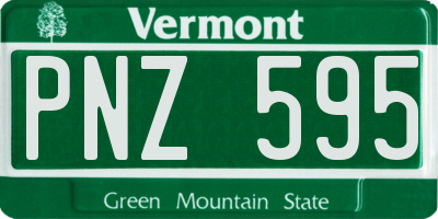VT license plate PNZ595