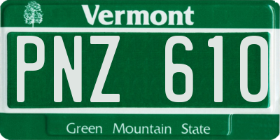VT license plate PNZ610