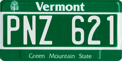 VT license plate PNZ621
