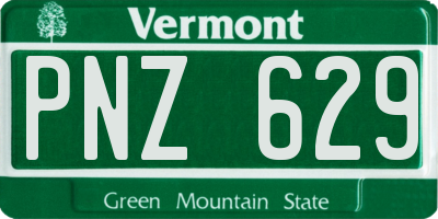 VT license plate PNZ629