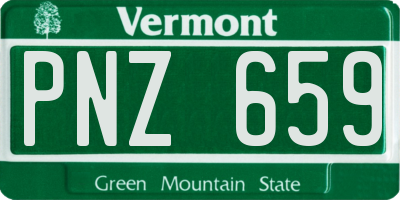VT license plate PNZ659