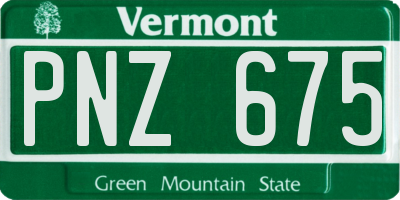 VT license plate PNZ675