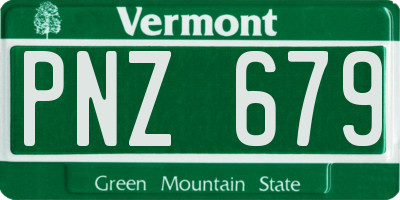 VT license plate PNZ679