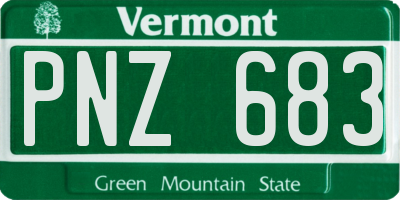 VT license plate PNZ683