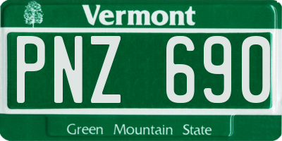 VT license plate PNZ690