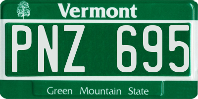 VT license plate PNZ695