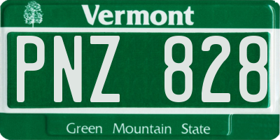 VT license plate PNZ828