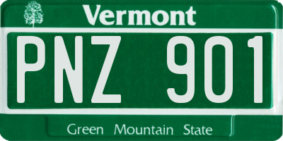VT license plate PNZ901