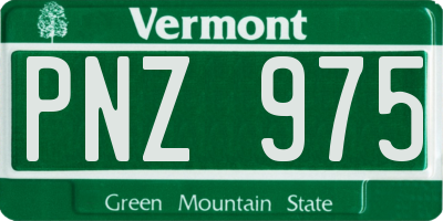 VT license plate PNZ975
