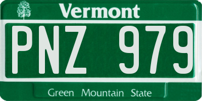 VT license plate PNZ979