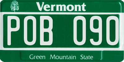VT license plate POB090