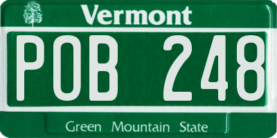 VT license plate POB248