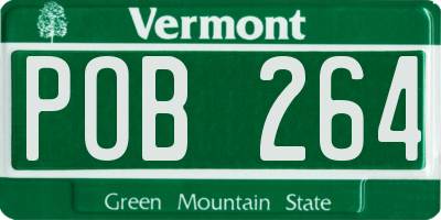 VT license plate POB264