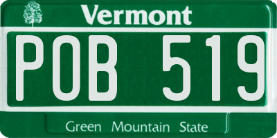 VT license plate POB519