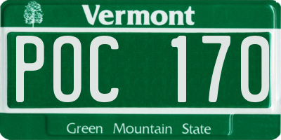 VT license plate POC170