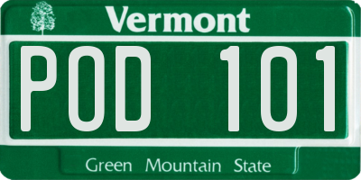 VT license plate POD101