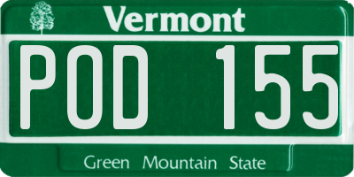 VT license plate POD155