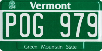 VT license plate POG979