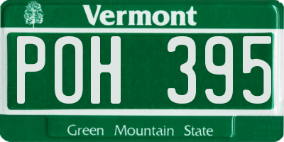 VT license plate POH395