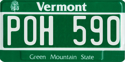 VT license plate POH590