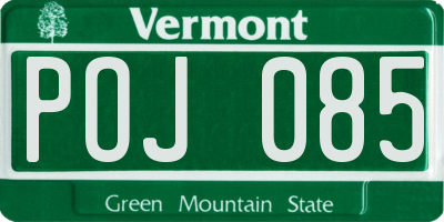VT license plate POJ085