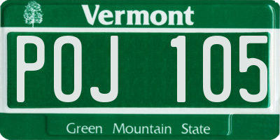 VT license plate POJ105