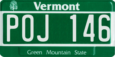 VT license plate POJ146
