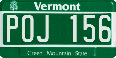 VT license plate POJ156
