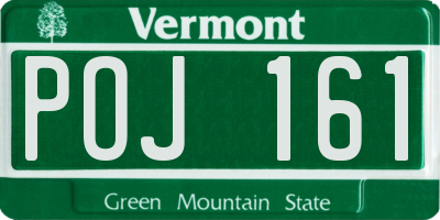 VT license plate POJ161