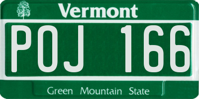 VT license plate POJ166