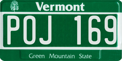 VT license plate POJ169