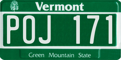 VT license plate POJ171