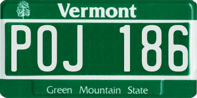VT license plate POJ186