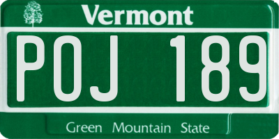VT license plate POJ189