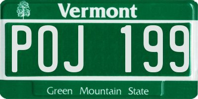 VT license plate POJ199