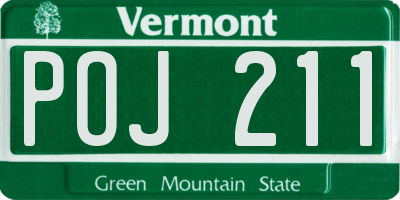 VT license plate POJ211